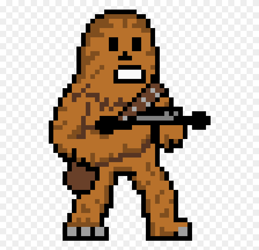 526x751 Chewbacca Chewbacca Pixel Art, Rug, Minecraft HD PNG Download