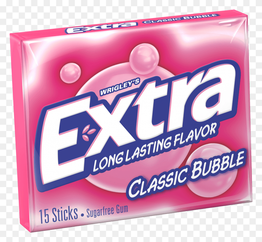 2500x2298 Chewing Gum Extra Classic Bubble HD PNG Download