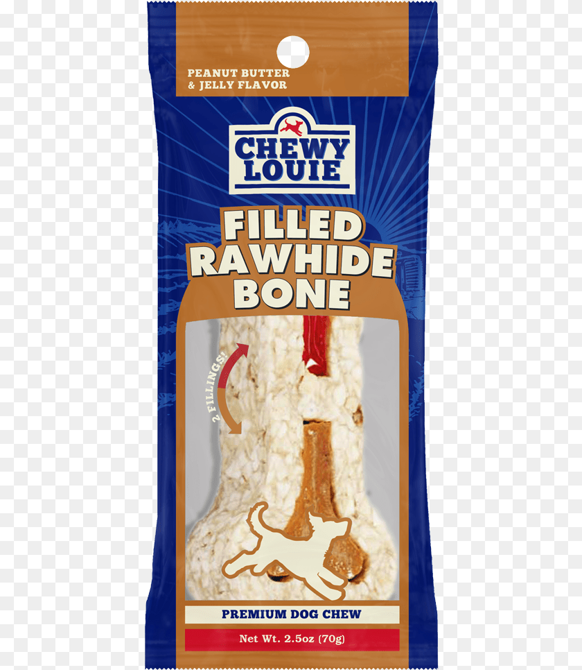 425x966 Chewylouie Pbj Rawhidebone 3d Packaged Front, Food Sticker PNG