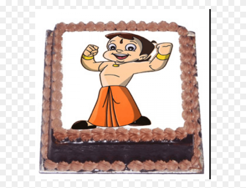 601x583 Chhota Bheem Birthday Cake, Cake, Dessert, Food HD PNG Download