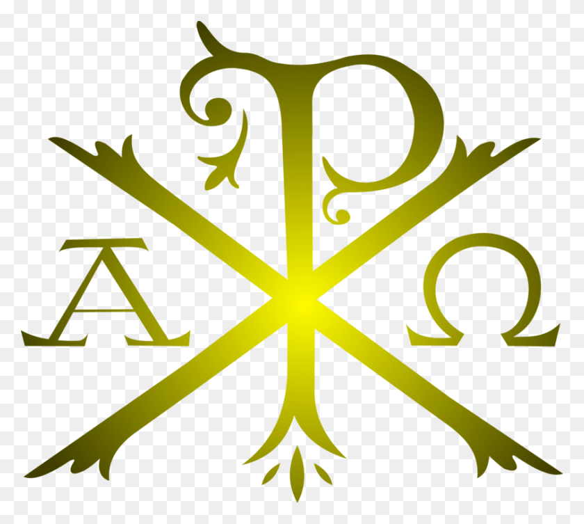 844x750 Символ Чи Ро Христианский Крест Альфа И Омега Католический Символ, Узор, Эмблема, Свет Hd Png Скачать