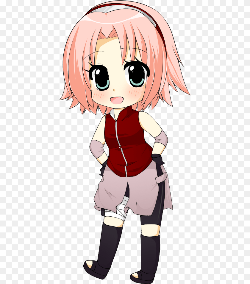 444x953 Chibi Sakura Haruno Photo Cute Sakura Haruno Chibi, Book, Comics, Publication, Baby Transparent PNG