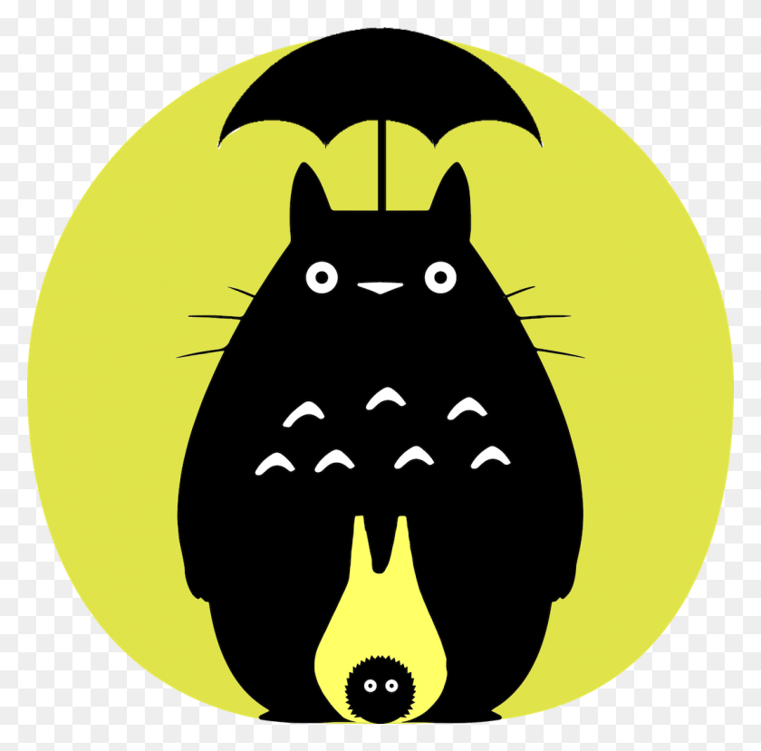 1080x1065 Chibi Soot The Nifty Nerd Totorochibisoot Totoro Pumpkin Carving Templates, Label, Text, Sticker HD PNG Download