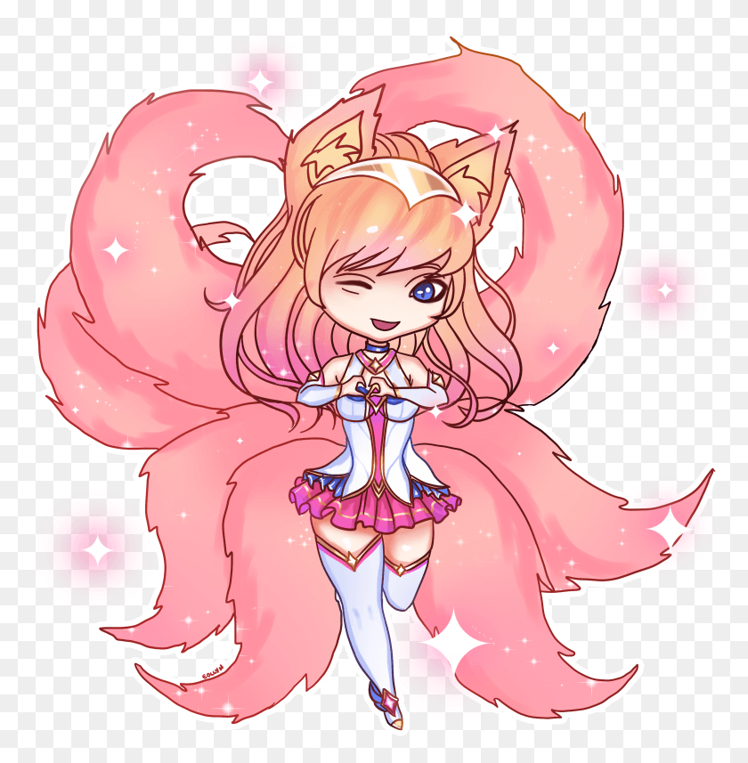 2900x2966 Chibi Star Guardian Ahri Star Guardian Ahri Chibi, Figurine, Toy, Graphics HD PNG Download