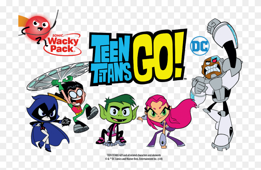724x487 Chibi Toys At Sonic Drive In Teen Titans Go, Poster, Advertisement, Text HD PNG Download