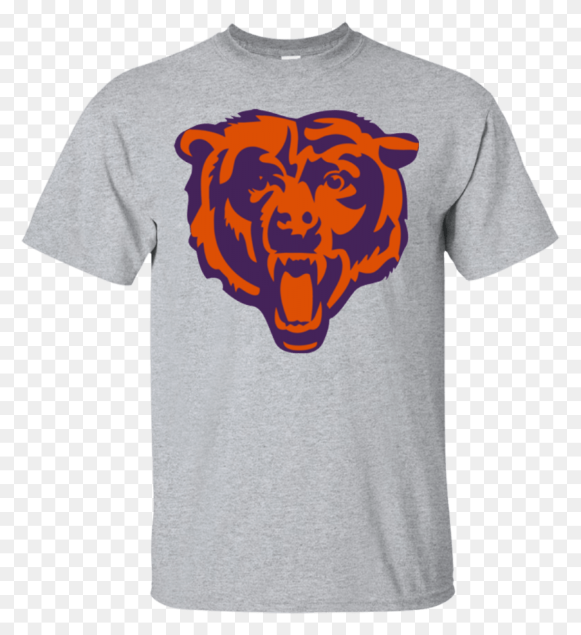 1039x1144 Chicago Bears Logo Men39s T Shirt Chicago Bears Eating Eagles, Clothing, Apparel, T-shirt HD PNG Download