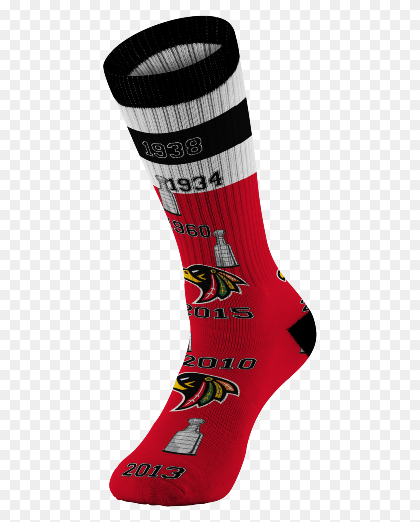 429x984 Chicago Black Hawks Stanley Cup Nhl Printed Socks Sock, Stocking, Christmas Stocking, Gift HD PNG Download