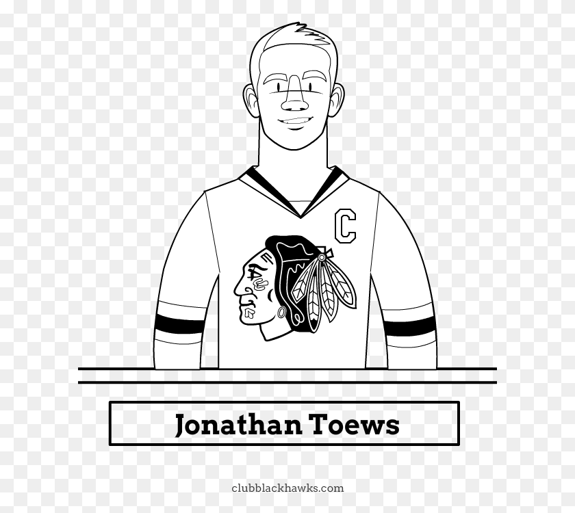 613x690 Chicago Blackhawks Logo Coloring Pages Chicago Blackhawks, Clothing, Shirt, Person HD PNG Download
