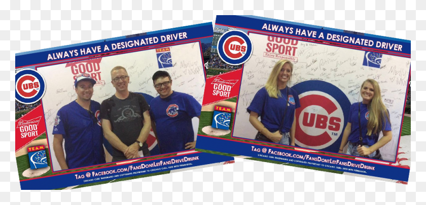 964x428 Chicago Cubs, Person, Human, Advertisement HD PNG Download