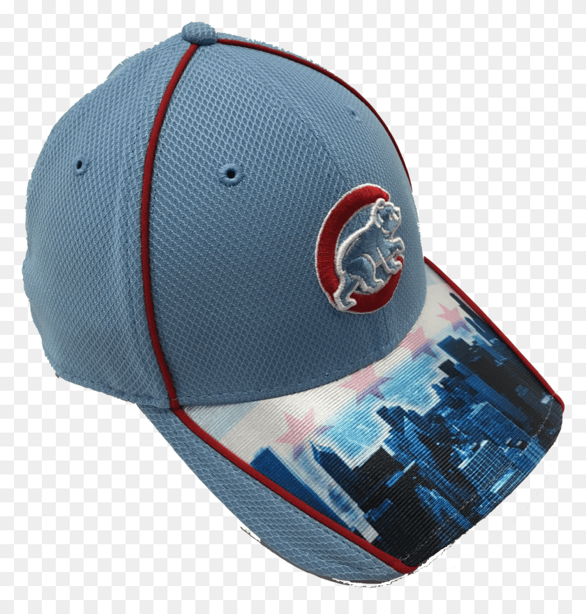 1400x1472 Chicago Cubs Chicago Flag Skyline 39thirty Flex Fit Baseball Cap, Clothing, Apparel, Cap HD PNG Download