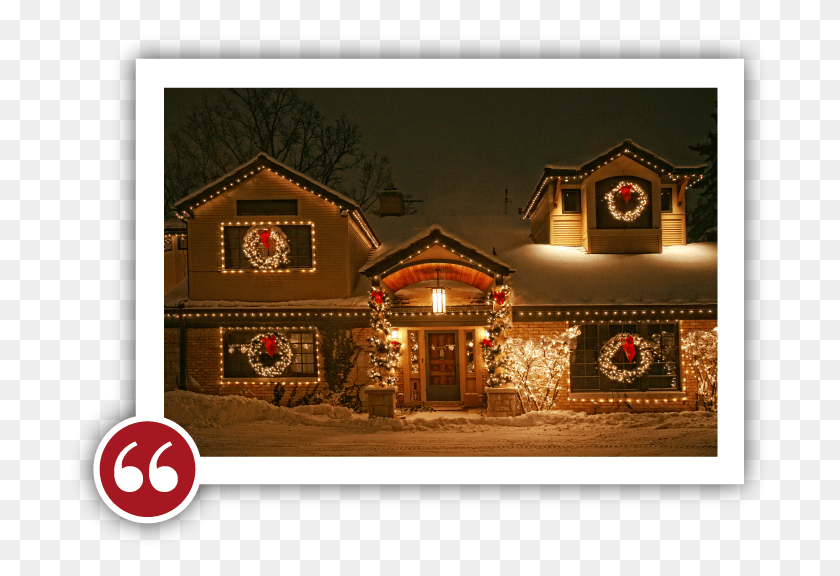 701x516 Chicago Light Up Your Holidays Reviews Testimonials Christmas Lights, Housing, Building, Cottage HD PNG Download