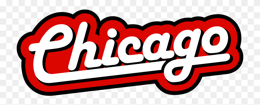 733x282 Chicago Retro Sign Chicago Sign, Text, Label, Number HD PNG Download