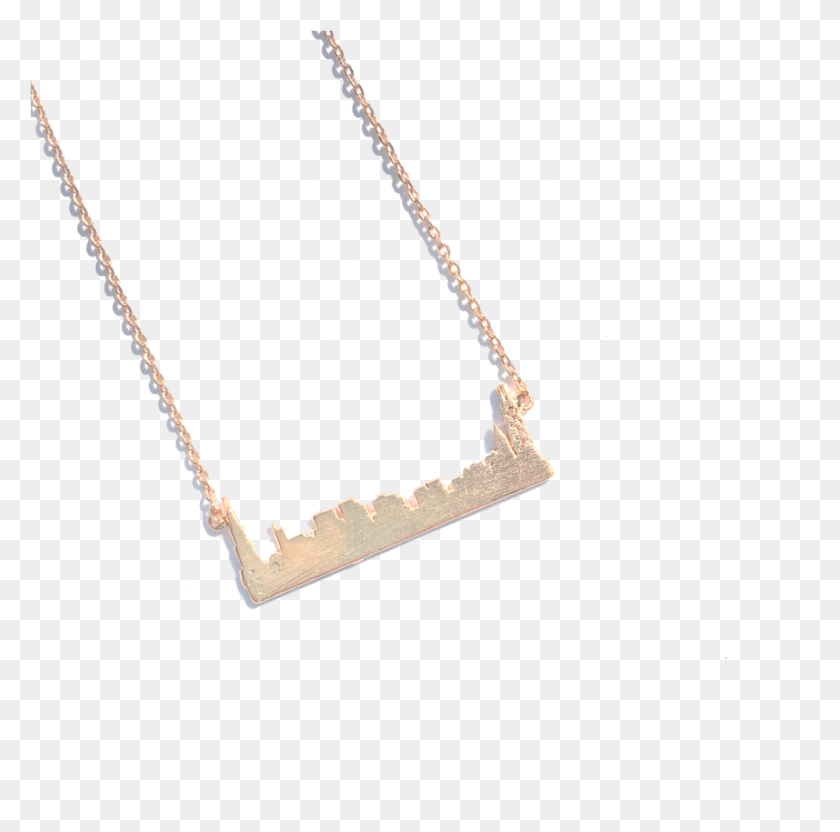 995x985 Chicago Skyline Necklace Chain, Tool, Alphabet, Text HD PNG Download