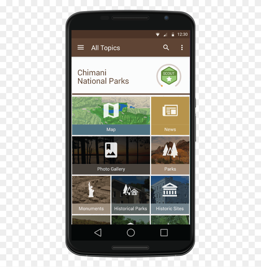 422x801 Chicago Tribune Praises Chimani National Parks App Smartphone, Mobile Phone, Phone, Electronics HD PNG Download