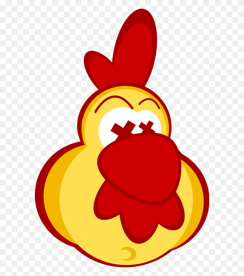 600x893 Chick Clipart Vector Dead Chicken Cartoon, Food, Sweets, Confectionery HD PNG Download