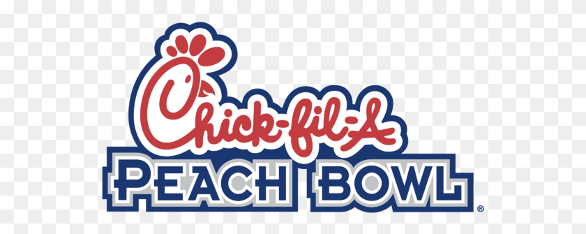550x275 Chick Fil A Peach Bowl Logo Transparent Amp Svg Vector Chick Fil A Peach Bowl, Label, Text, Sticker HD PNG Download