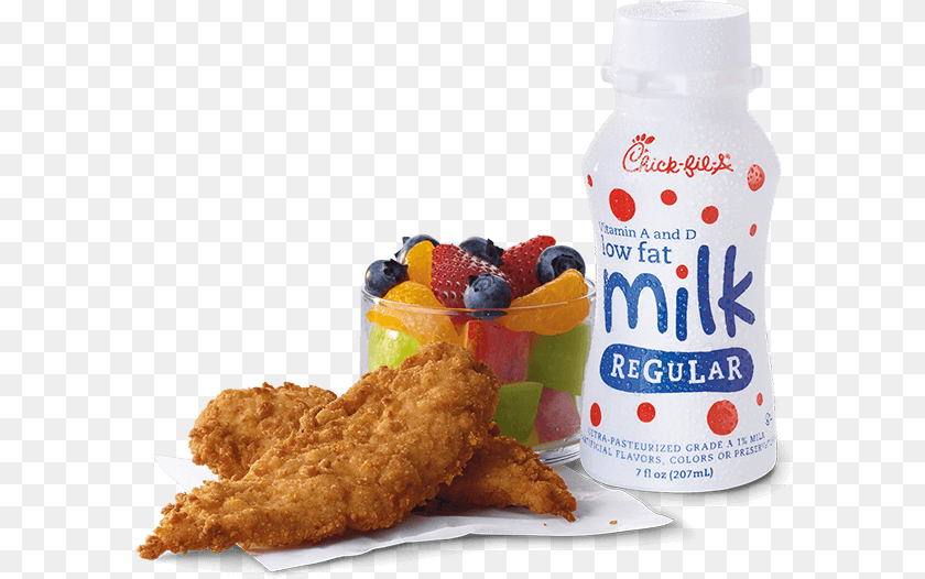 599x526 Chick N Strips Kid39s Meal Chick Fil A Kids Meal, Food, Fried Chicken, Lunch, Nuggets Transparent PNG