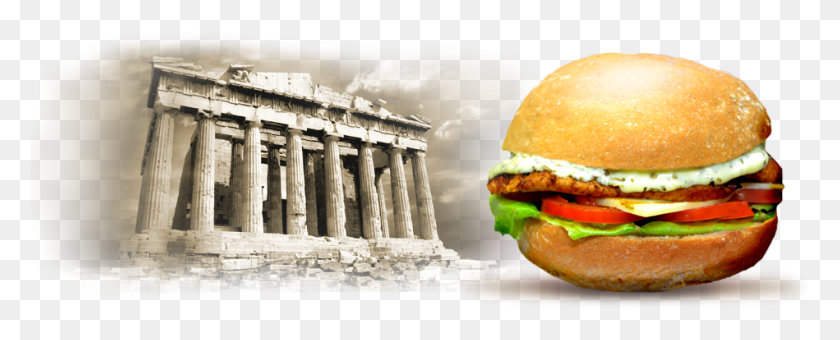 949x341 Chicken Burger, Food, Building, Architecture HD PNG Download