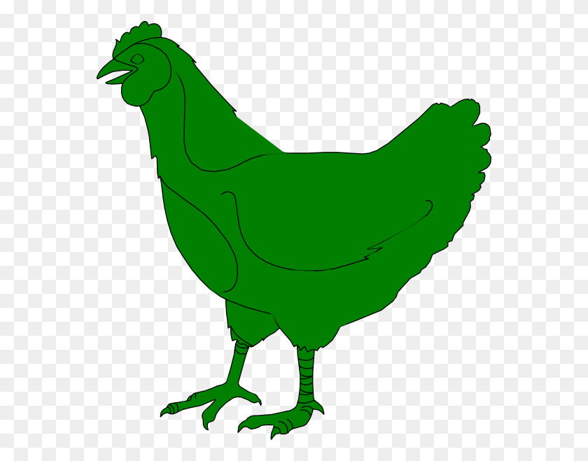 564x599 Chicken Clipart Green Chicken, Bird, Animal, Poultry HD PNG Download