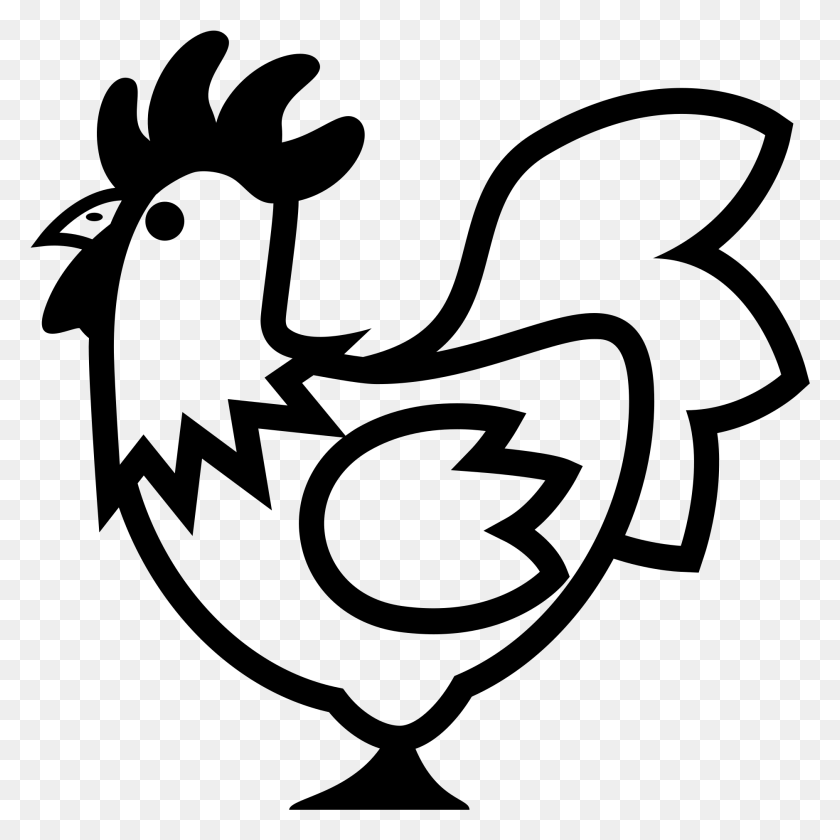 1877x1877 Chicken Emoji Black And White Chicken Emoji Black And White, Gray, World Of Warcraft HD PNG Download