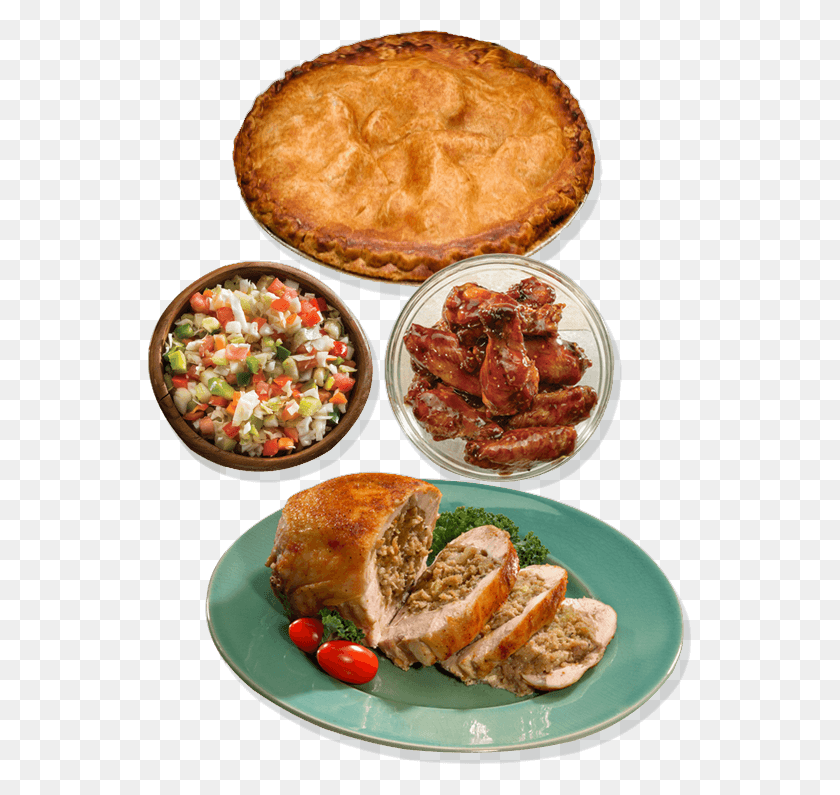 544x735 Chicken Francais Stuffed Breast Of Chicken Turkey Pot Pie, Bread, Food, Meal HD PNG Download