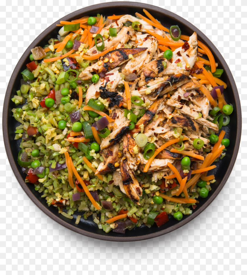 Chicken Fried Broccoli Rice Website, Food, Food Presentation, Meal, Plate PNG