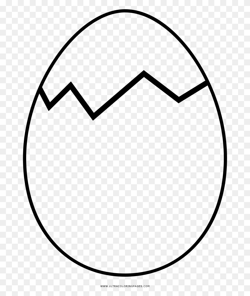 687x936 Chicken Huevos Rancheros Egg White Black Image Cracked Eggs Coloring Sheet, Gray, World Of Warcraft HD PNG Download