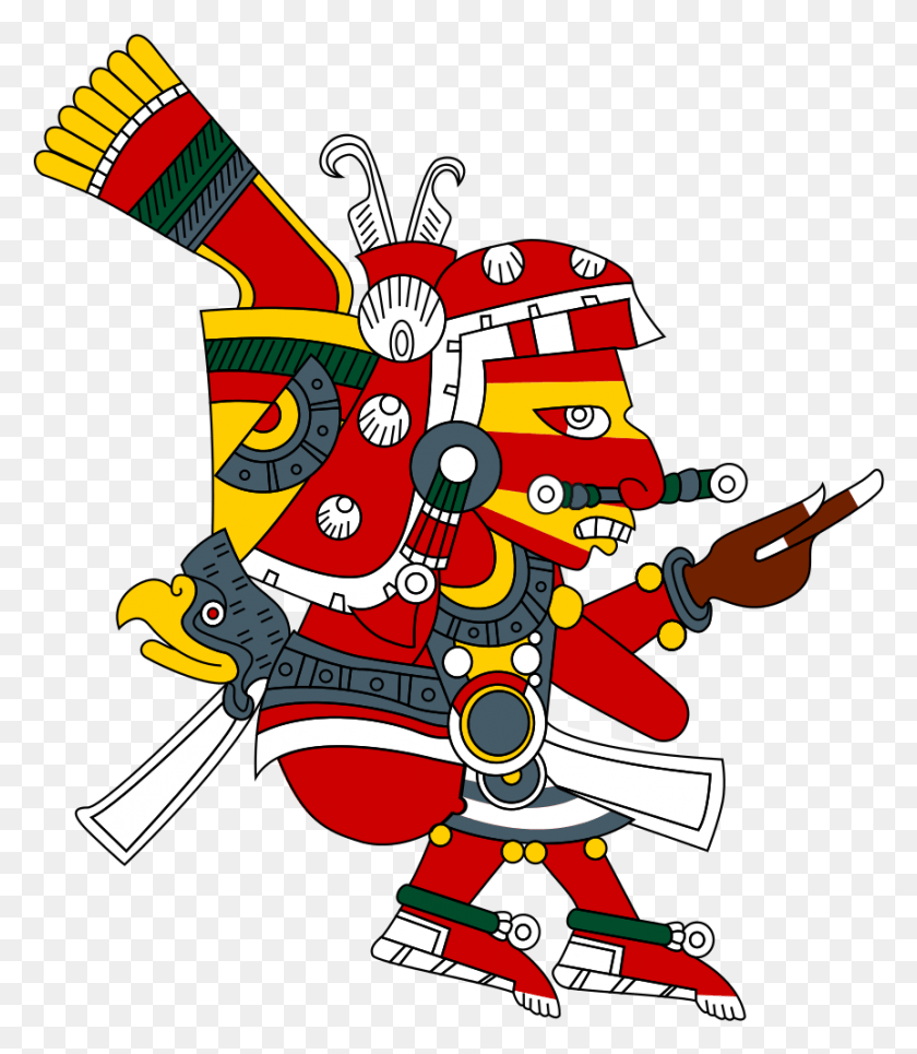 863x1002 El Pollo Es Bueno Los 10 Dioses Aztecas Más Importantes Y El Dios Azteca Xipe Totec, Actividades De Ocio, Gaita, Instrumento Musical Hd Png