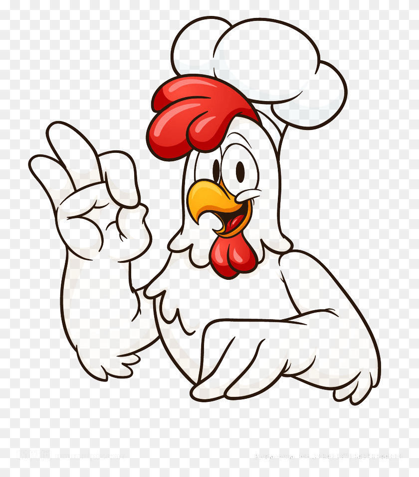 775x898 Chicken Meat Buffalo Wing Chef Cartoon Chicken Chef, Performer, Mammal, Animal Descargar Hd Png