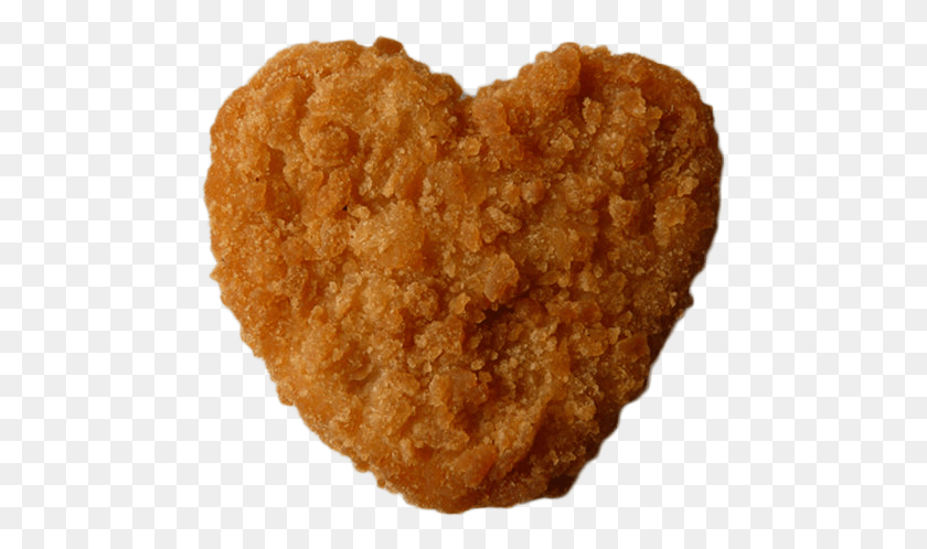 477x438 Chicken Nuggets Heart Shaped Chicken Nugget, Bread, Food, Fried Chicken HD PNG Download
