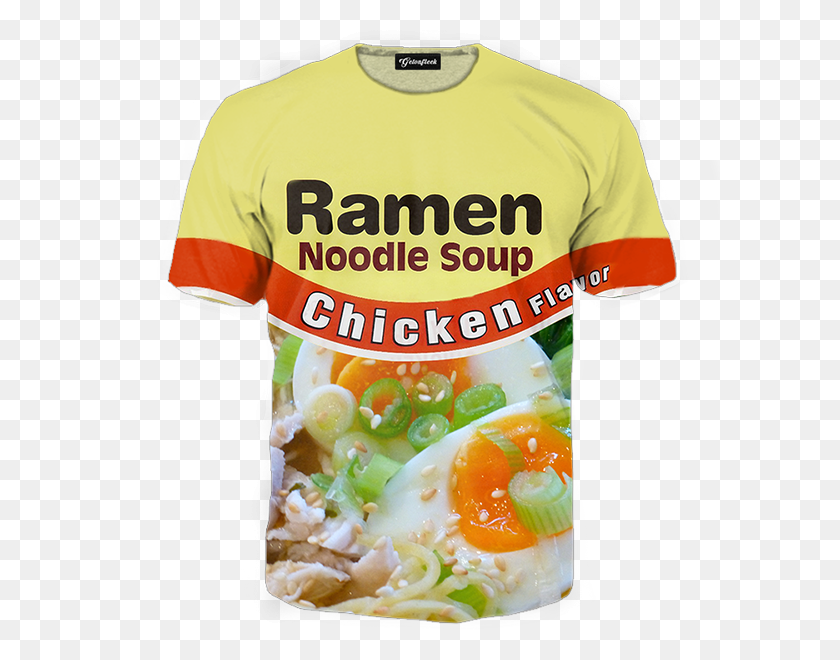 600x600 Chicken Ramen Tee Ramen Noodles Cost, T-shirt, Clothing, Apparel HD PNG Download
