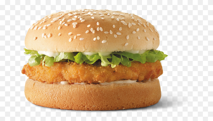 677x417 Chicken Royale Hungry Jacks, Burger, Food HD PNG Download