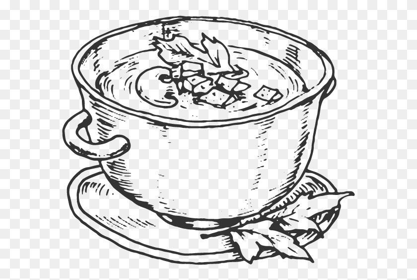 591x503 Chicken Soup Clipart Fish Soup Soup Drawing, Coffee Cup, Cup, Bowl HD PNG Download