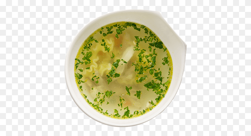 411x397 Sopa De Pollo Con Consomé De Pasta, Tazón, Plato, Comida Hd Png