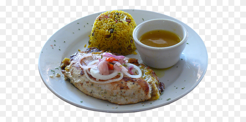 582x358 Filete De Pollo Relleno Con Pan Mofongo, Planta, Alimentos, Plato Hd Png