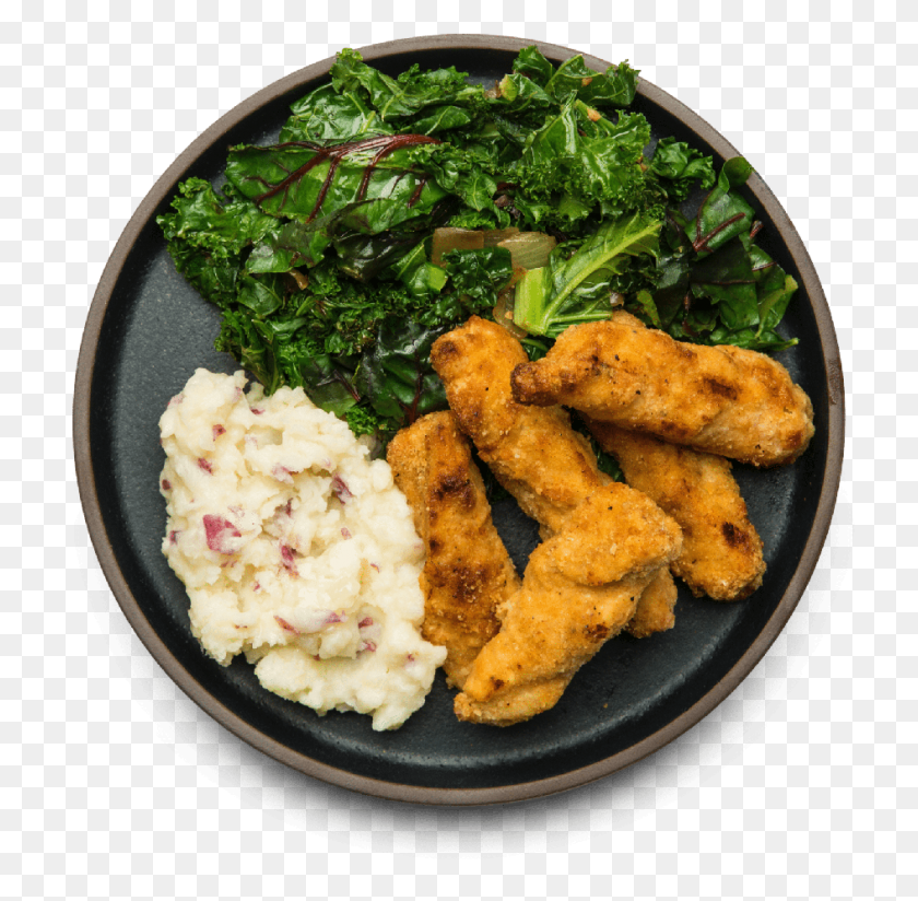 943x924 Chicken Tenders With Turnip Mash Crispy Fried Chicken, Plant, Food, Meal HD PNG Download