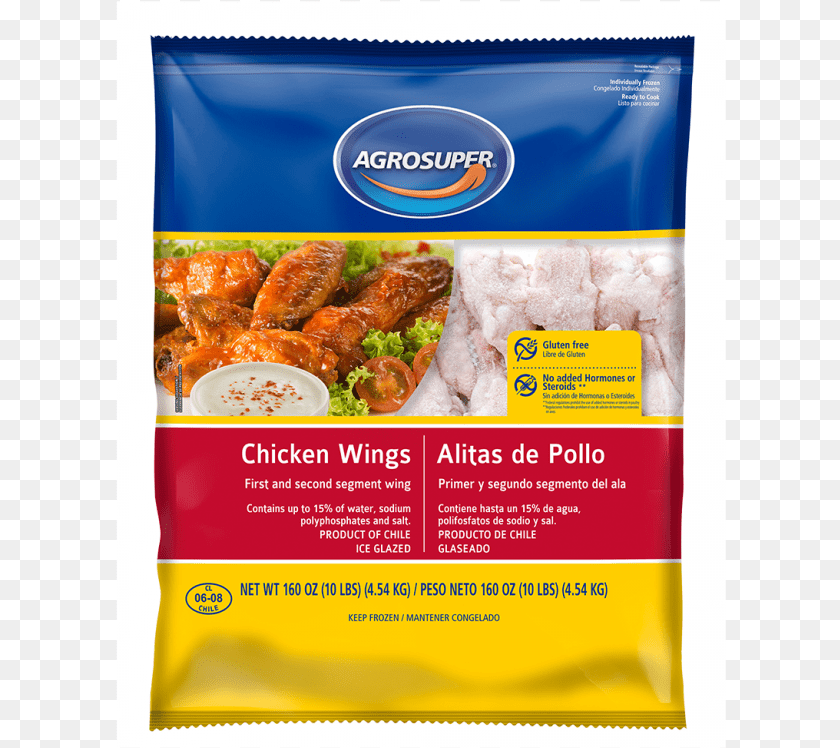 611x748 Chickenwings 10lb Agrosuper Boneless Skinless Chicken Breast, Advertisement, Poster, Food, Lunch Sticker PNG