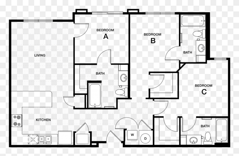 961x602 Chief Architect Floor Plan, Plot, Diagram, Floor Plan HD PNG Download
