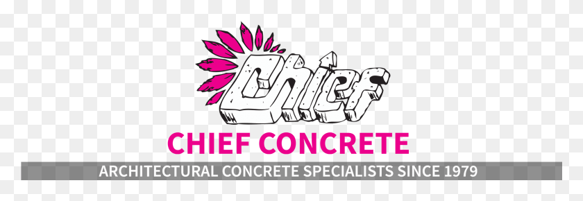 2001x592 Chief Concrete Main Logo, Text, Graffiti, Label HD PNG Download
