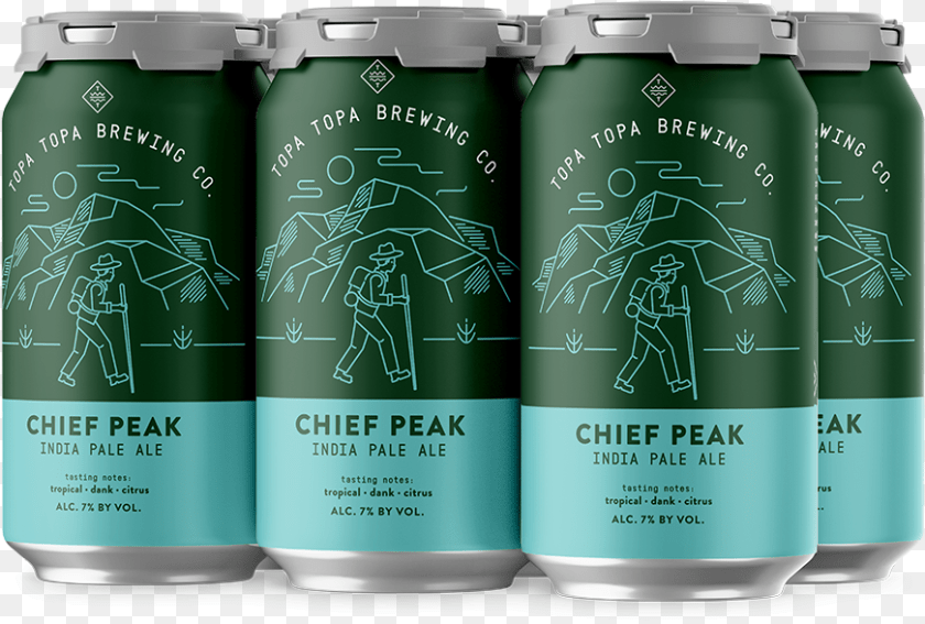 871x588 Chief Peak Ipa 6 Pack Web Chief Peak Topa Topa, Alcohol, Beer, Beverage, Lager PNG