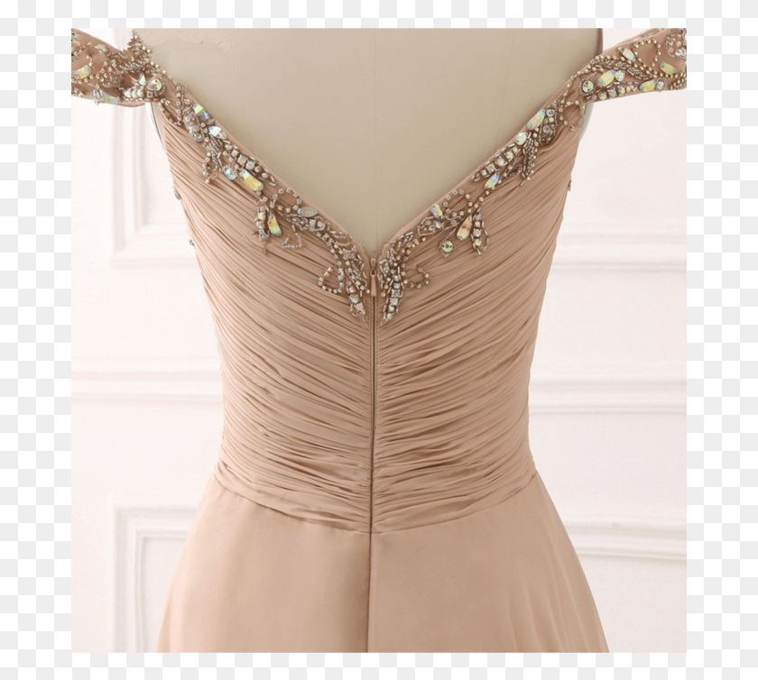683x694 Chiffon Elegant Sexy Custom Made Charming Prom Cocktail Dress, Clothing, Apparel, Evening Dress HD PNG Download
