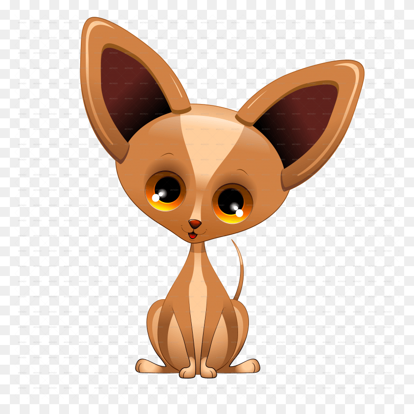 5000x5000 Chihuahua Puppy Dog Cartoon From Mexico By Bluedarkat Chihuahua Cartoon Transparent, Hourglass, Toy, Animal HD PNG Download