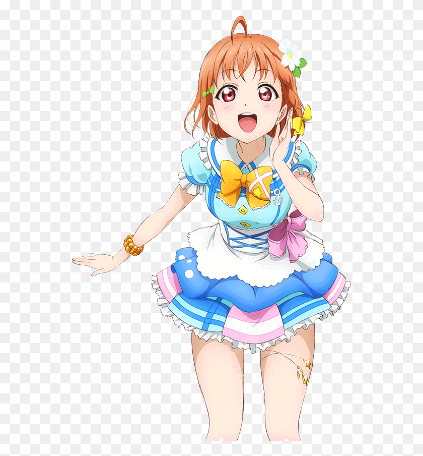 555x844 Chika Love Live Wig, Costume, Person, Blonde HD PNG Download