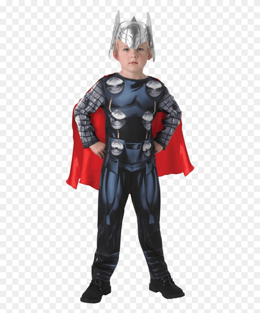 419x952 Child Avengers Assemble Thor Costume Costume Da Thor, Person, Human, Clothing HD PNG Download