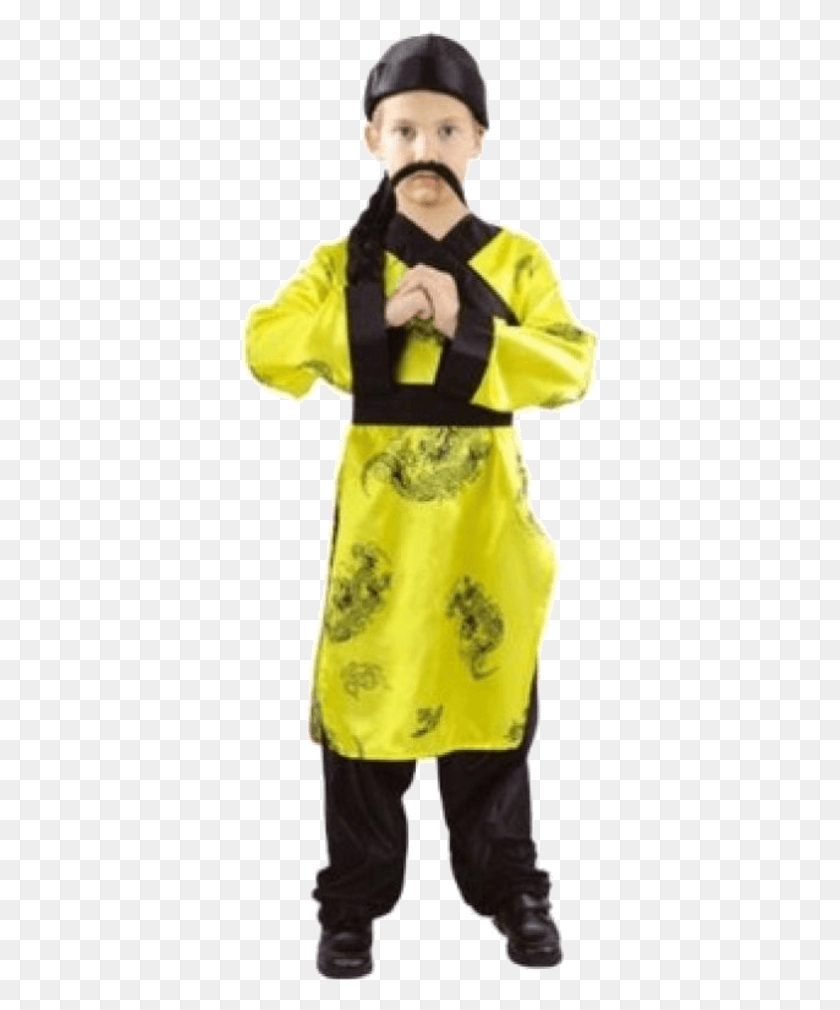 357x950 Детский Костюм Китайского Мальчика Costumi Bambini Cinesi, Одежда, Одежда, Человек Hd Png Скачать