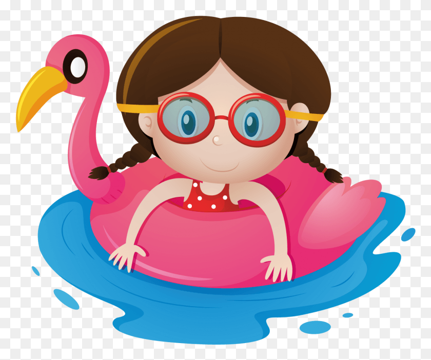 1290x1063 Child Clipart Swimming Pool Float Cartoon, Toy, Rattle, Doll HD PNG Download