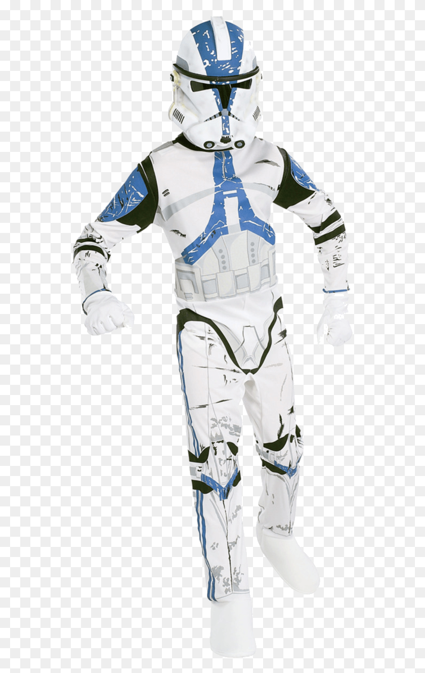 555x1269 Child Clone Trooper Costume Costume Da Clone Star Wars, Astronaut, Person, Human HD PNG Download