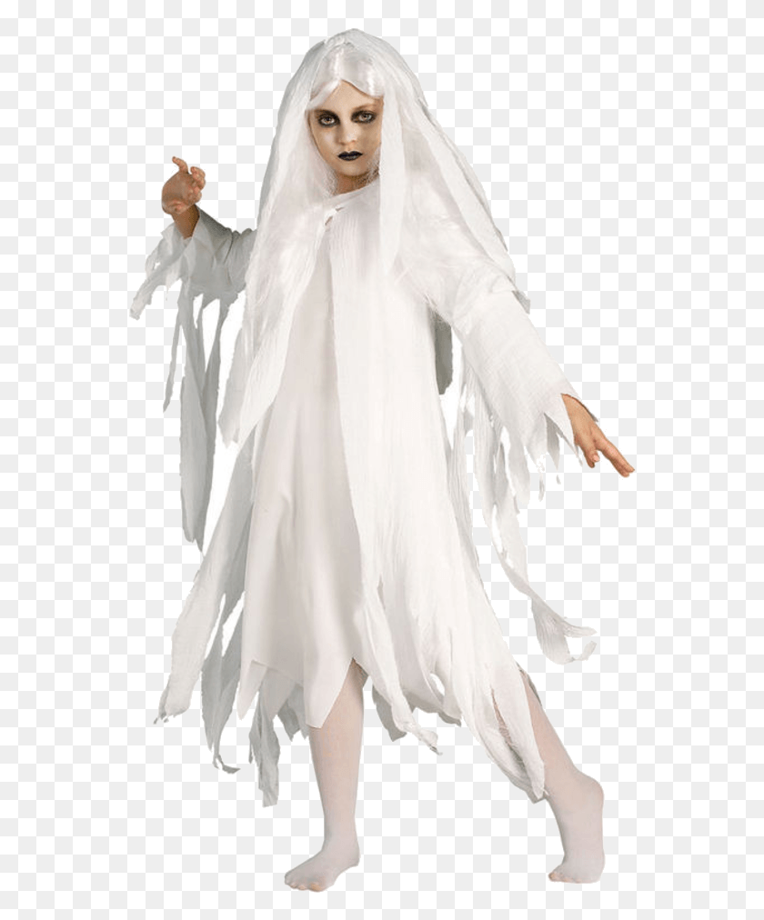 558x952 Child Ghost Girl Costume Halloween Costume, Clothing, Dance Pose, Leisure Activities Descargar Hd Png