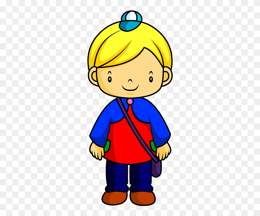 282x639 Child I Am A Student Bambino Biondo Disegno, Hardhat, Helmet, Clothing HD PNG Download