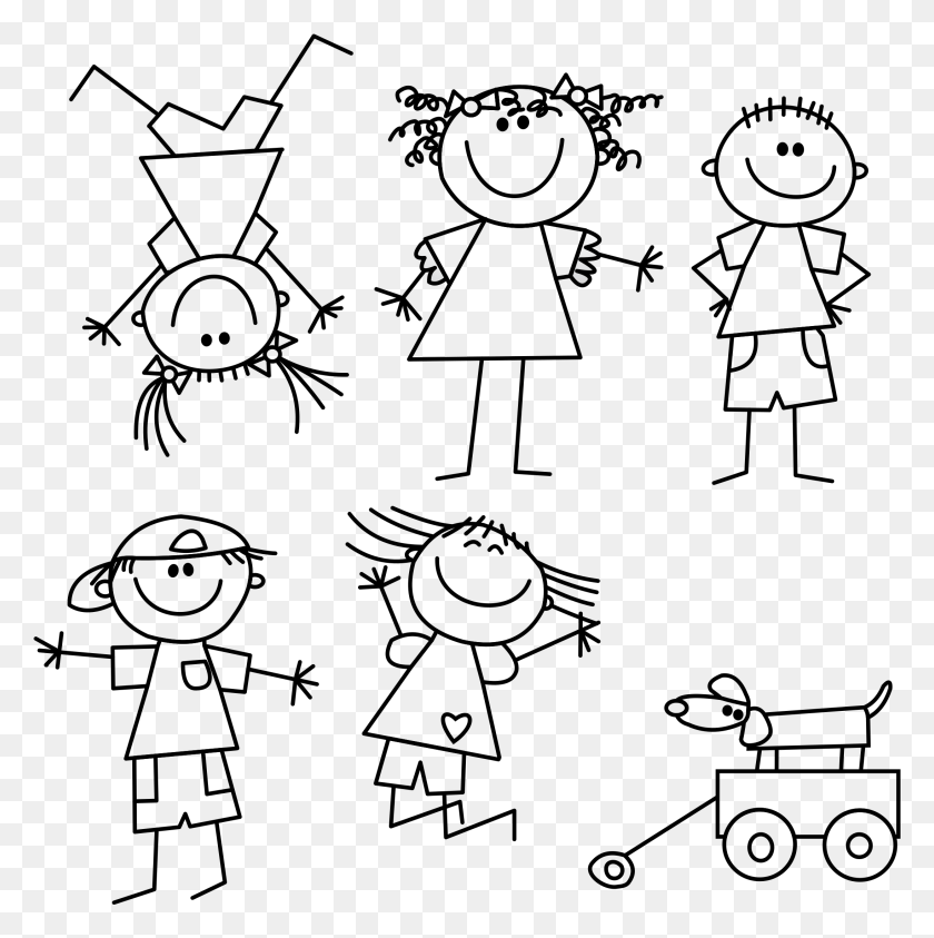 2190x2200 Child Outline Drawing At Getdrawings Com Free For Personal Kids Outline, Super Mario, Gray, World Of Warcraft HD PNG Download